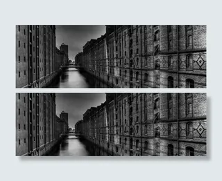 欧式建筑banner创意设计