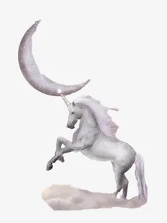 月亮与独角兽免抠