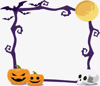 万圣节边框免抠