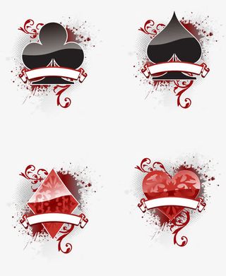 扑克牌花色矢量免抠标签元素