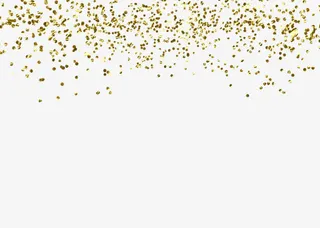 金色漂浮素材免抠