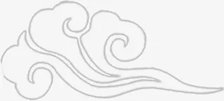 灰色云朵云纹医院免抠