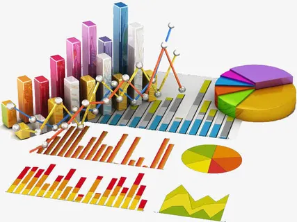 科技折线图素材免抠