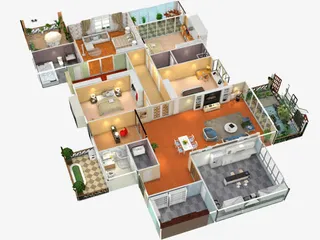 精装房俯视图免抠