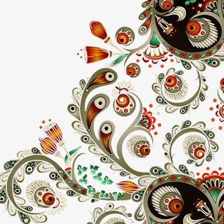 孔雀尾巴羽毛装饰免抠