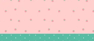 手绘儿童卡通可爱草莓粉色背景高清