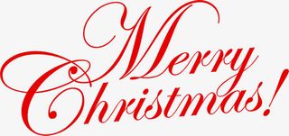 圣诞节英文艺术字设计免抠节日圣诞节元素