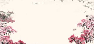 水墨山水江南忆江南家居电视背景高清