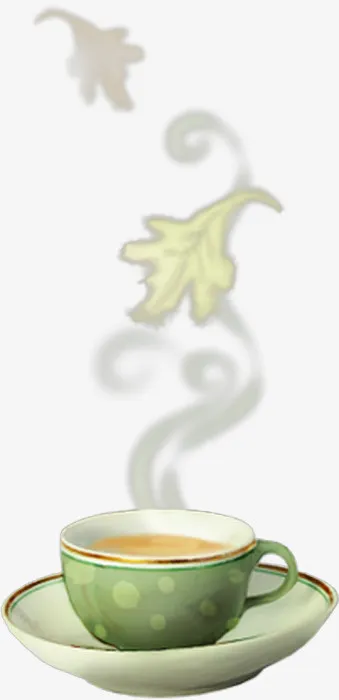 卡通手绘茶杯免抠