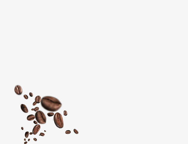 黑色巧克力豆不规则漂浮免抠