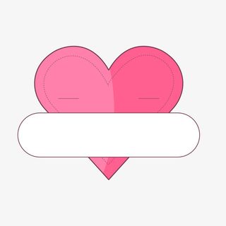 小清新心形文案背景