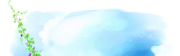 梦幻清新手绘卡通背景