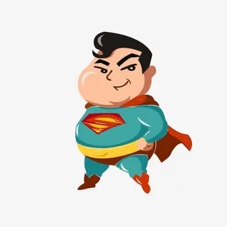 可爱胖子的超人免抠 可爱胖子的超人免抠