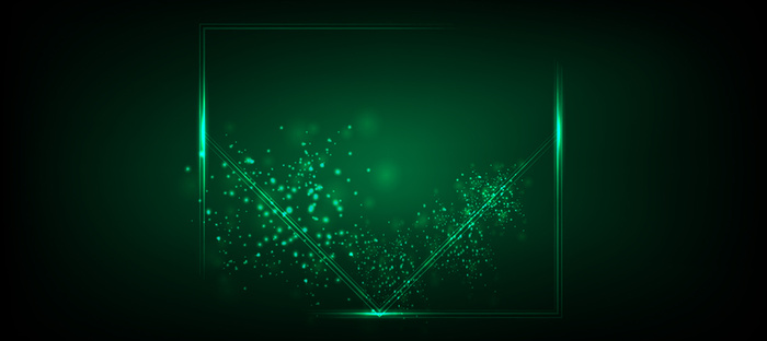创意科技绿色banner高清