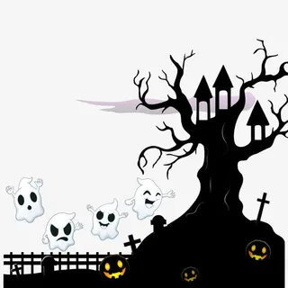 万圣节风景免抠
