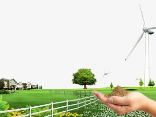 幸福绿色家园免抠