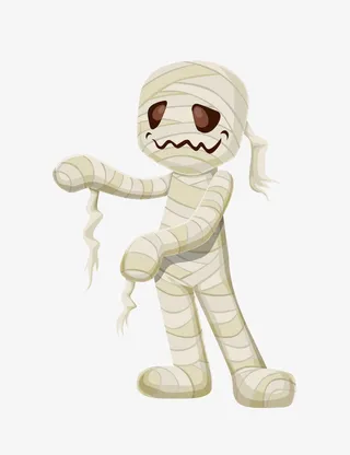 万圣节的木乃伊免抠