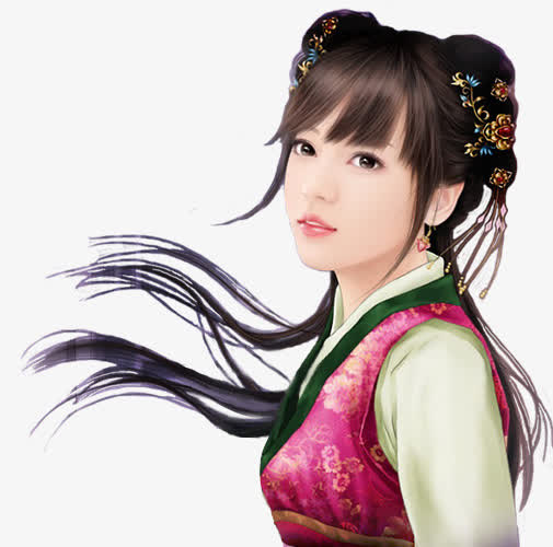 古风少女免抠