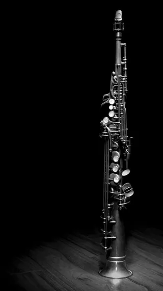 复古乐器黑色背景H5背景高清