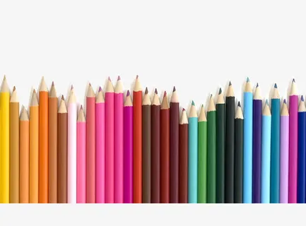 彩色铅笔免抠
