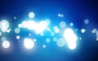 蓝色圆圈星光火花免抠