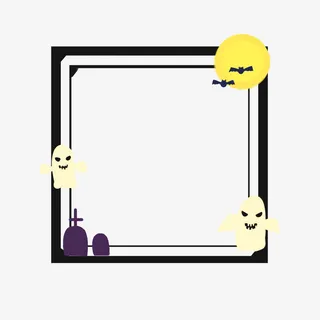 万圣节边框免抠