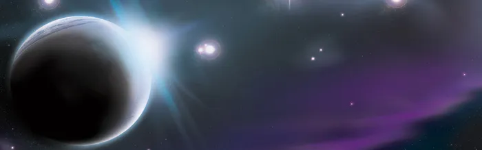 网页星空紫海报banner背景高清