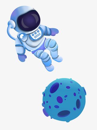 太空人，地球，太空，科技免抠