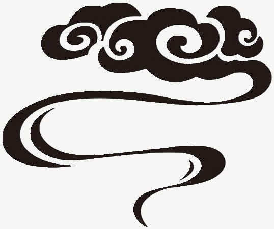 佛教祥云花纹免抠