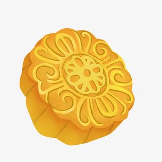 月饼手绘馅饼点心甜点糕点免抠