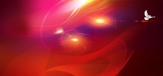 科幻扁平红色banner背景高清