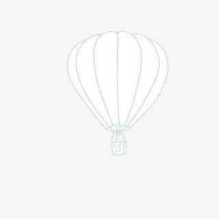 卡通热气球免抠