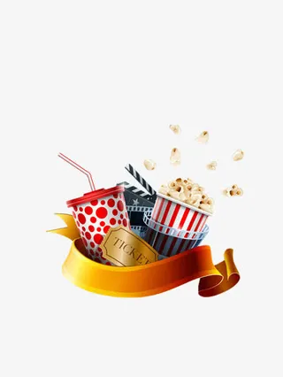 看电影休闲小零食免抠