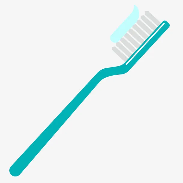 矢量生活用品牙刷免抠