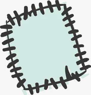 绿色简约标签免抠