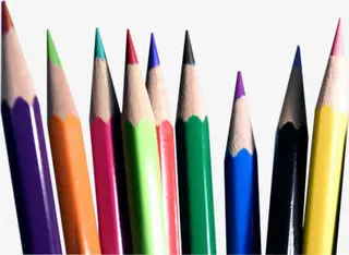 彩色铅笔免抠