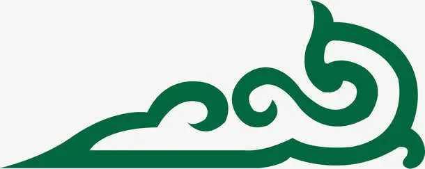 绿色装饰图案免抠