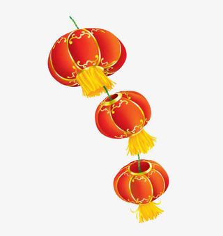 卡通喜庆的灯笼免抠