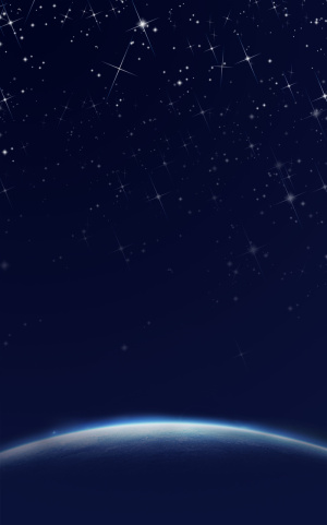 蓝色星空海报背景高清