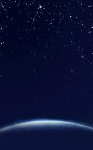 蓝色星空海报背景高清