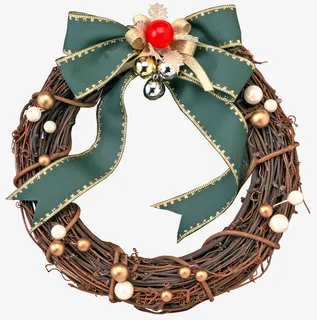 圣诞节花环装饰图片免抠