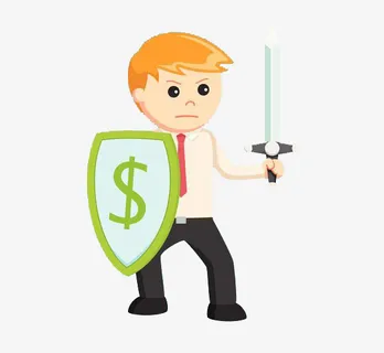 拿盾牌的男孩免抠