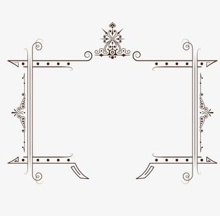 欧式花纹边框素材免抠