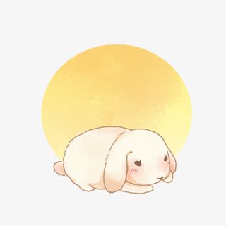 手绘兔子元素图免抠