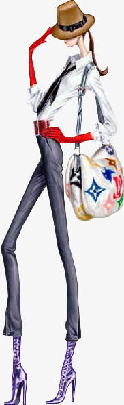 潮流女孩免抠