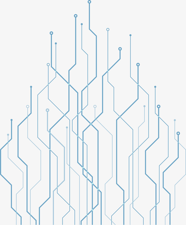 手绘电脑科技线条免抠手绘/卡通卡通元素