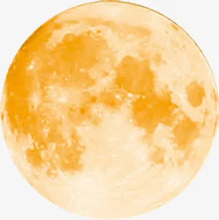 中秋节金黄色月亮免抠