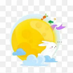 卡通手绘月亮免抠