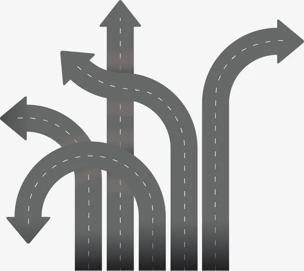 矢量箭头道路免抠