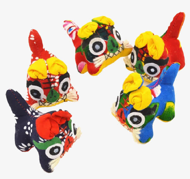 整套布艺老虎玩具免抠